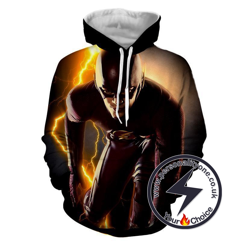 Angry Flash 3D Printed - The Flash Hoodies - Star Lab